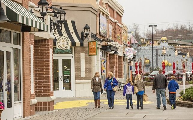 Lumberjack Square in Downtown Pigeon Forge, TN